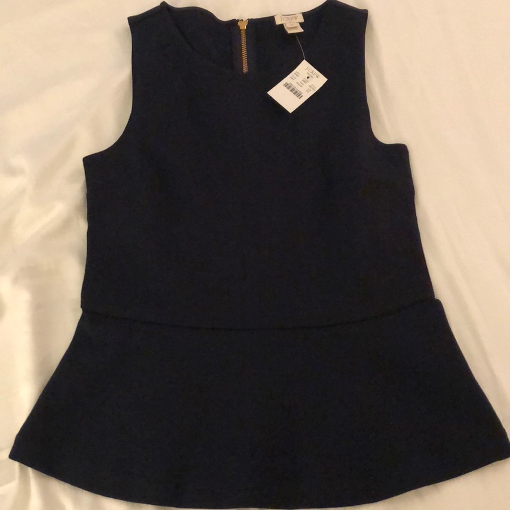 Navy sleeveless top